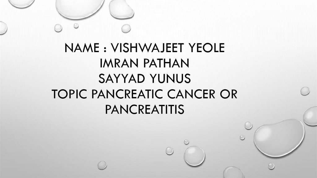 Pancreatic Cancer Or Pancreatitis