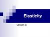 Elasticity. Lesson 3