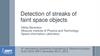 Detection of streaks of faint space objects