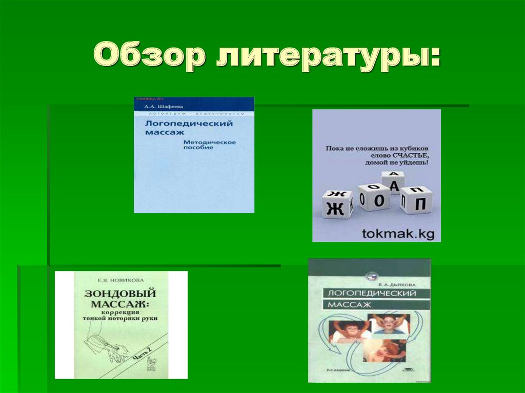 Обзор литературы: