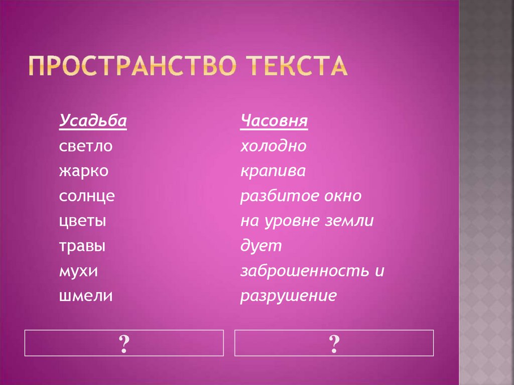 Пространство текста