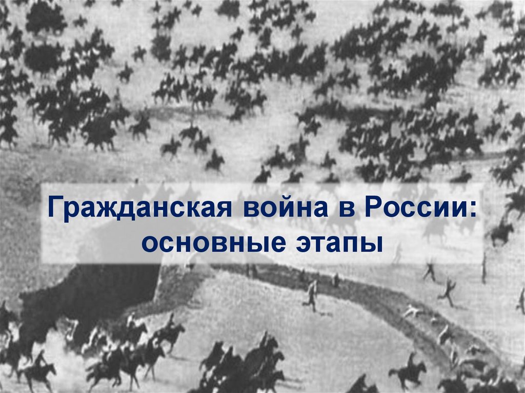 Гражданская война в России: основные этапы - презентация онлайн