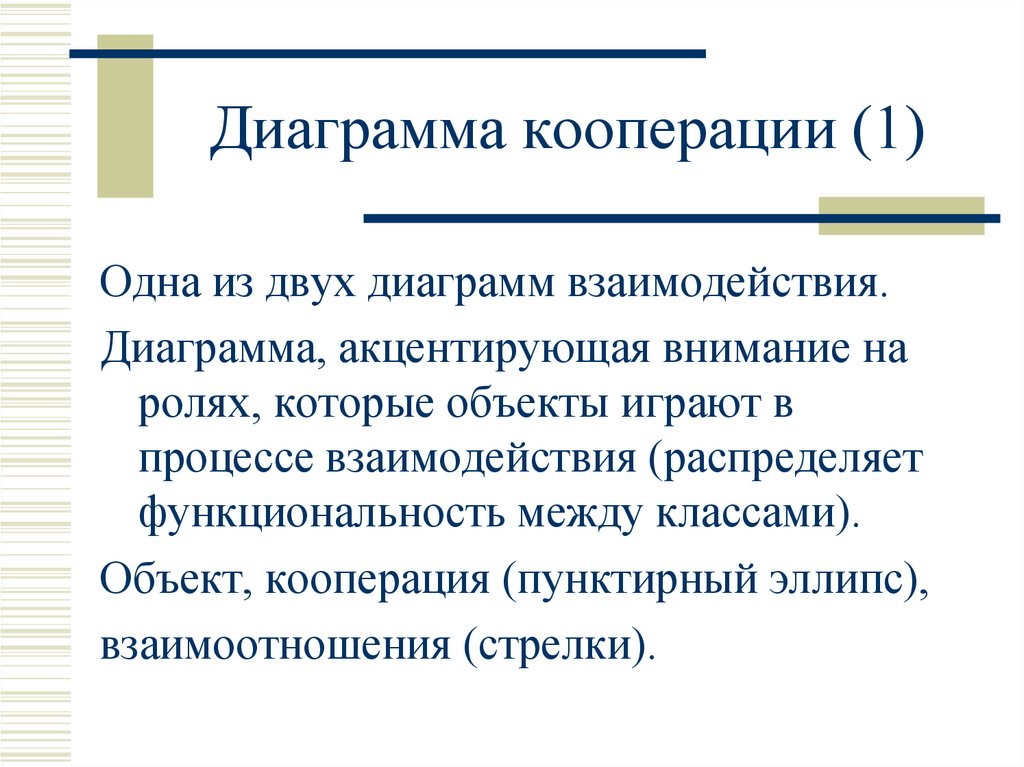 Диаграмма кооперации. Кооперация 1. Диаграмма кооперации 2 стрелки 2 сообщения.