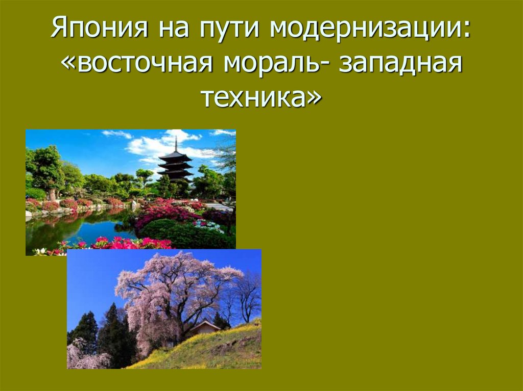 Япония на пути модернизации восточная мораль западная техника презентация