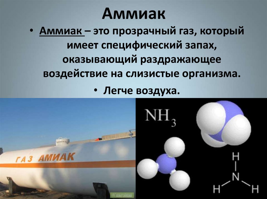 Химическое соединение аммиака