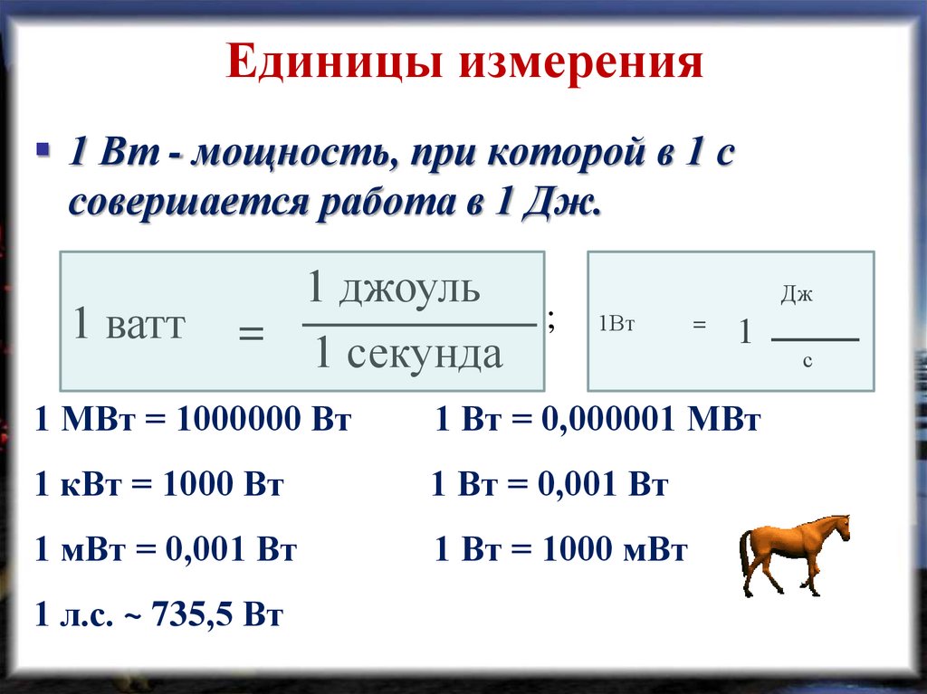 Мегаватт это сколько