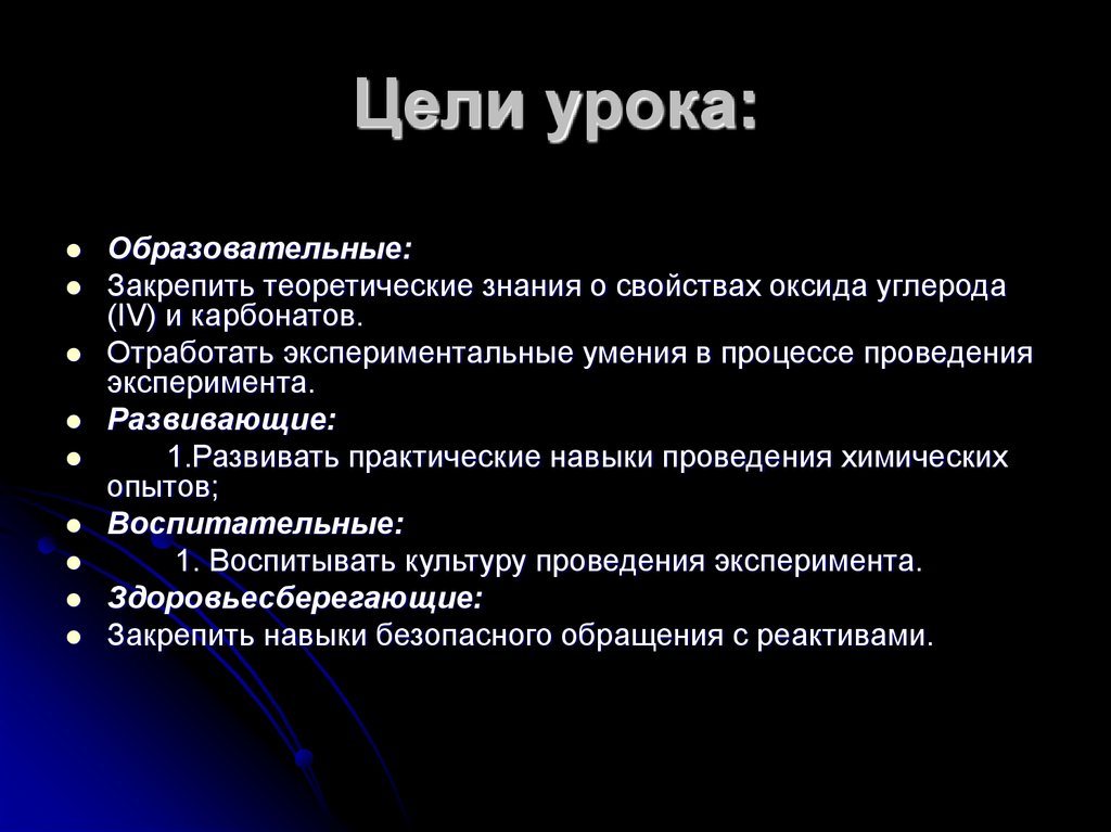 Цели урока: