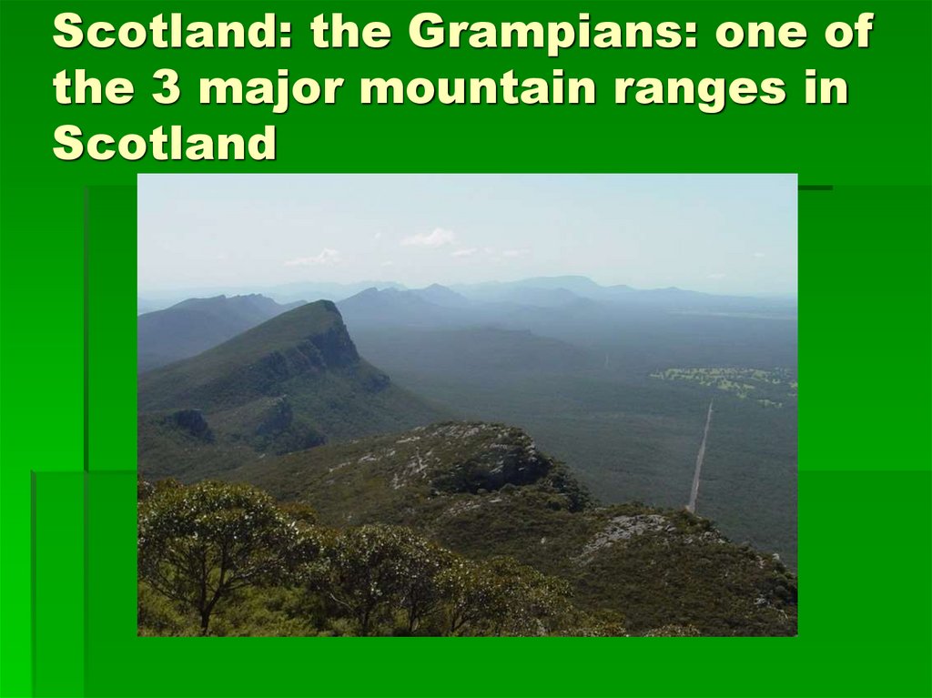 Scotland: the Grampians: one of the 3 major mountain ranges in Scotland