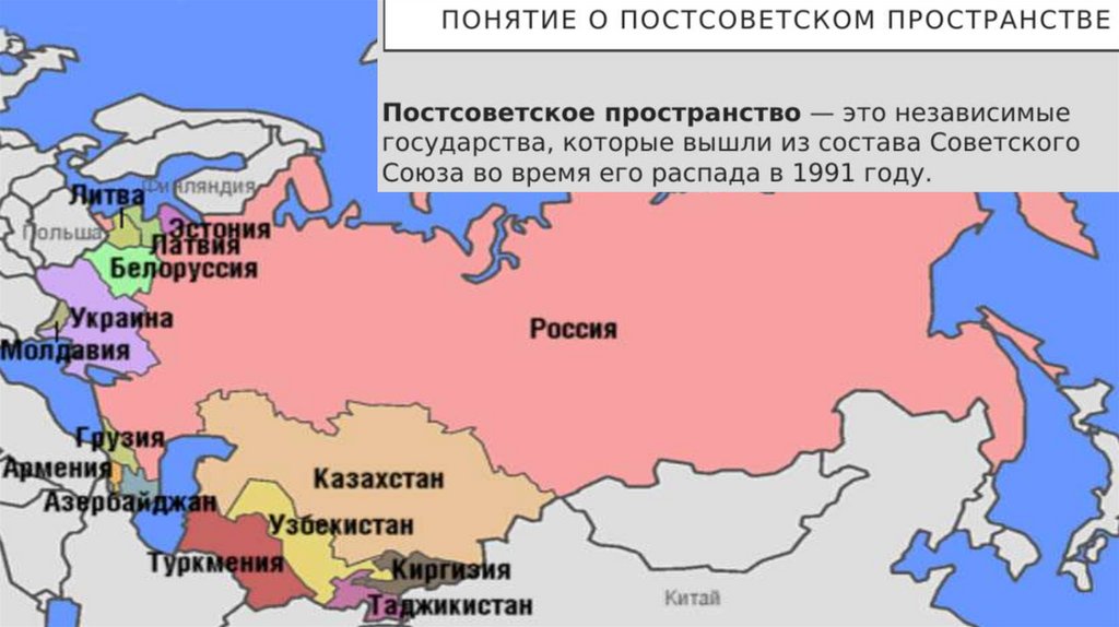 Характеристика внешней политики россии на постсоветском пространстве