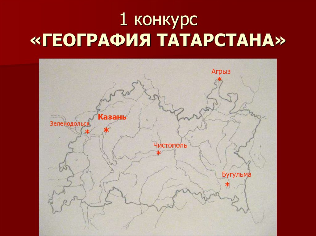 1 конкурс «ГЕОГРАФИЯ ТАТАРСТАНА»