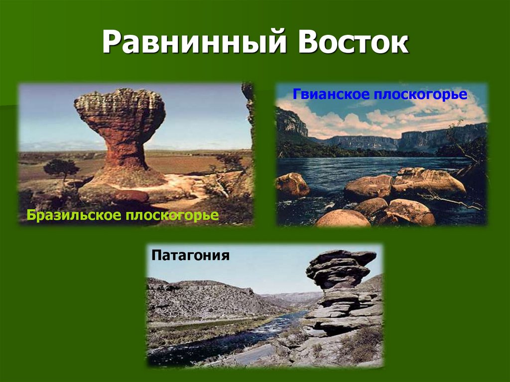 Равнинный восток 7 класс география. Равнинный Восток. Равнинный Восток Южной Америки 7 класс. Рельеф равнинного Востока. Равнинный Восток Южной Америки рельеф.