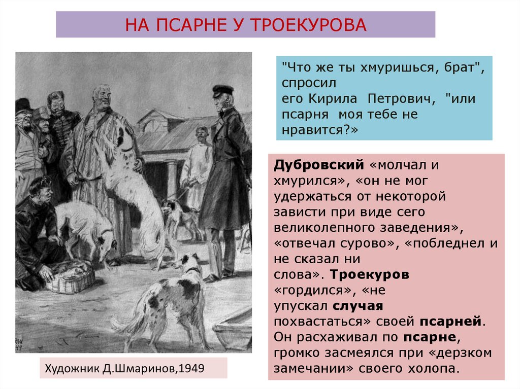 Сравнительная характеристика Троекурова и Дубровского: отличительные черты, анал