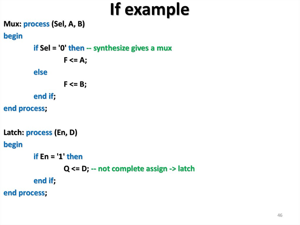 If example