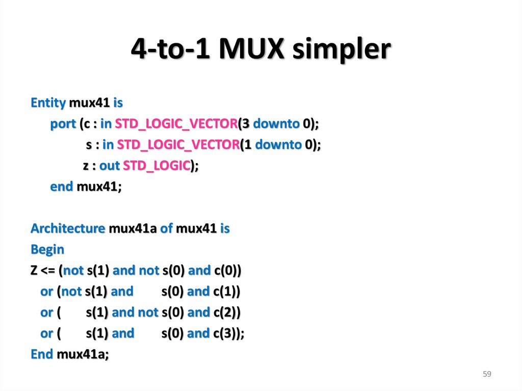 4-to-1 MUX simpler