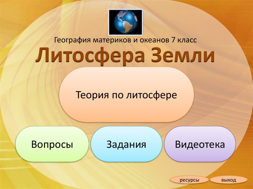 Земля география 7 класс