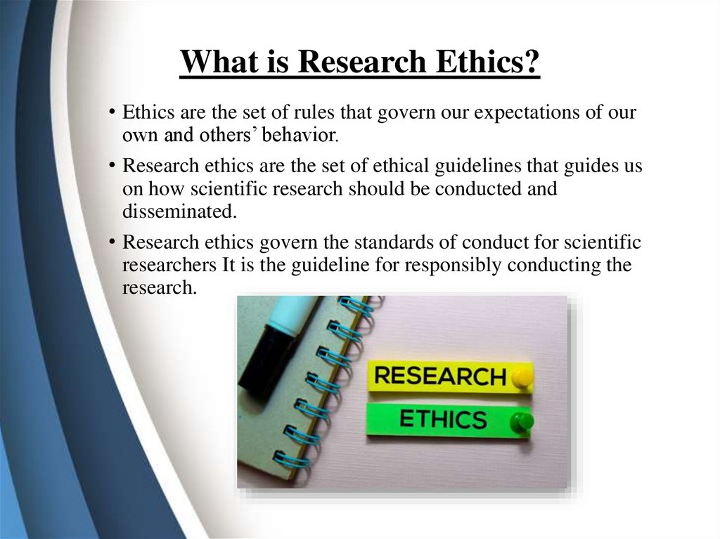 Research Ethics - презентация онлайн