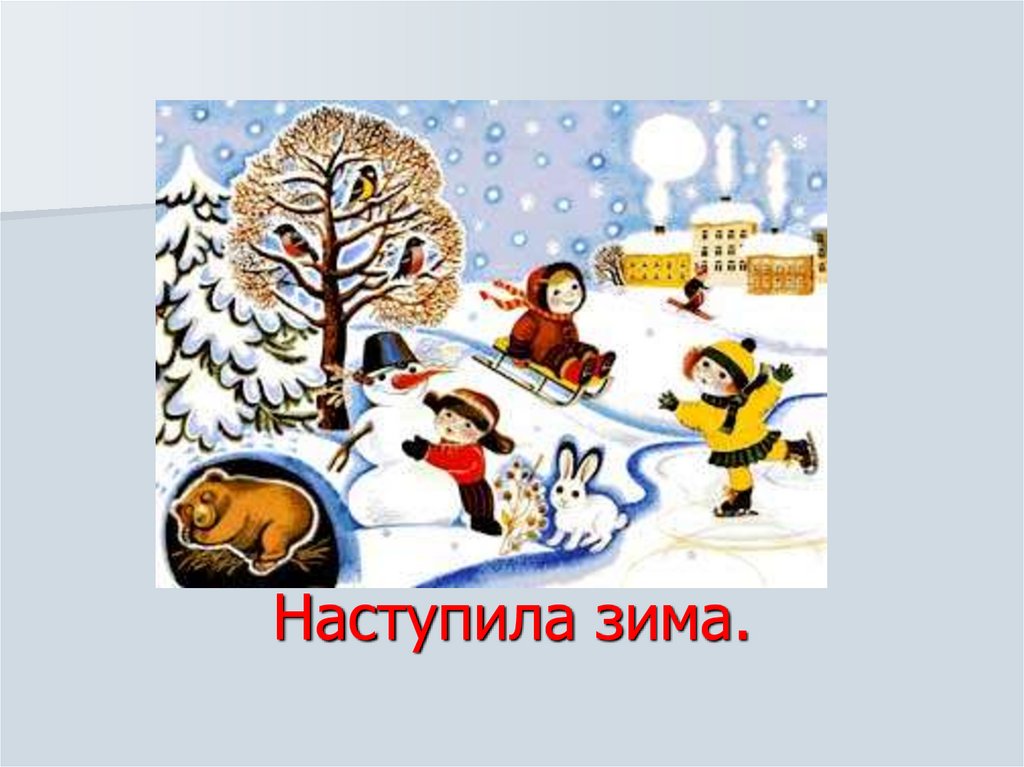 Наступила зима.