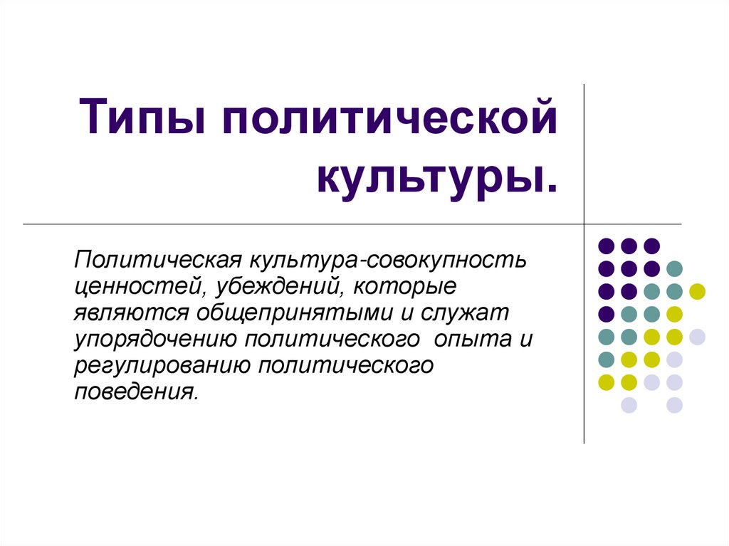 Запишите слово пропущенное в схеме политическая патриархальная подданническая участия