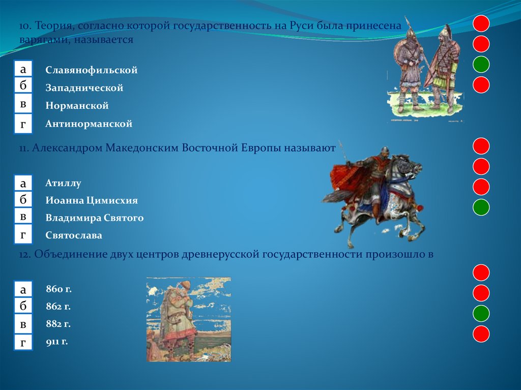 Древнерусское государство. Тест №1 - презентация онлайн