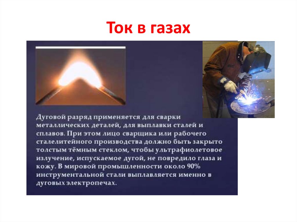 Электрический ток в различных средах. Урок 32 - online presentation