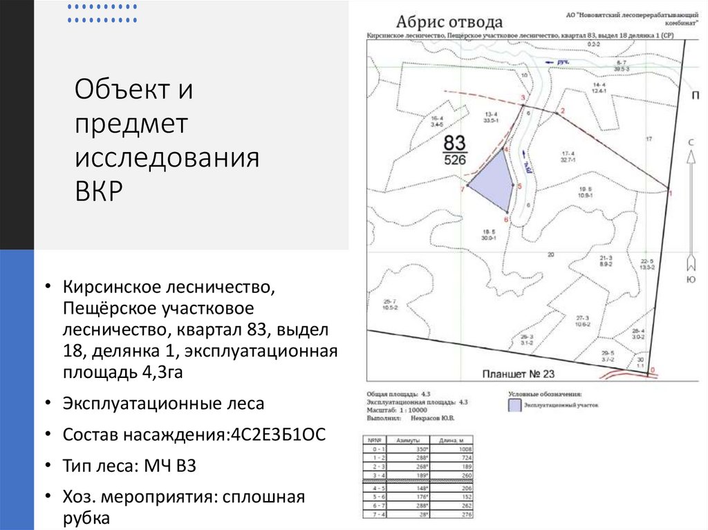 Наставление по отводу и таксации лесосек