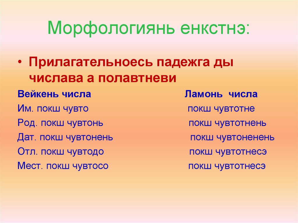 Прилагательноесь кода кортамо пелькс - презентация онлайн