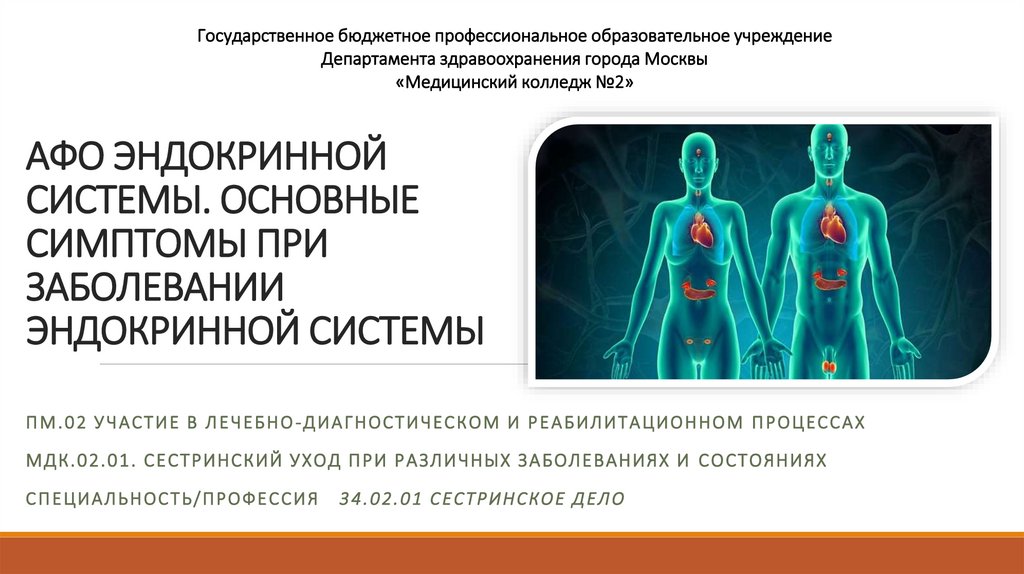 Заболевание эндокринной системы презентация