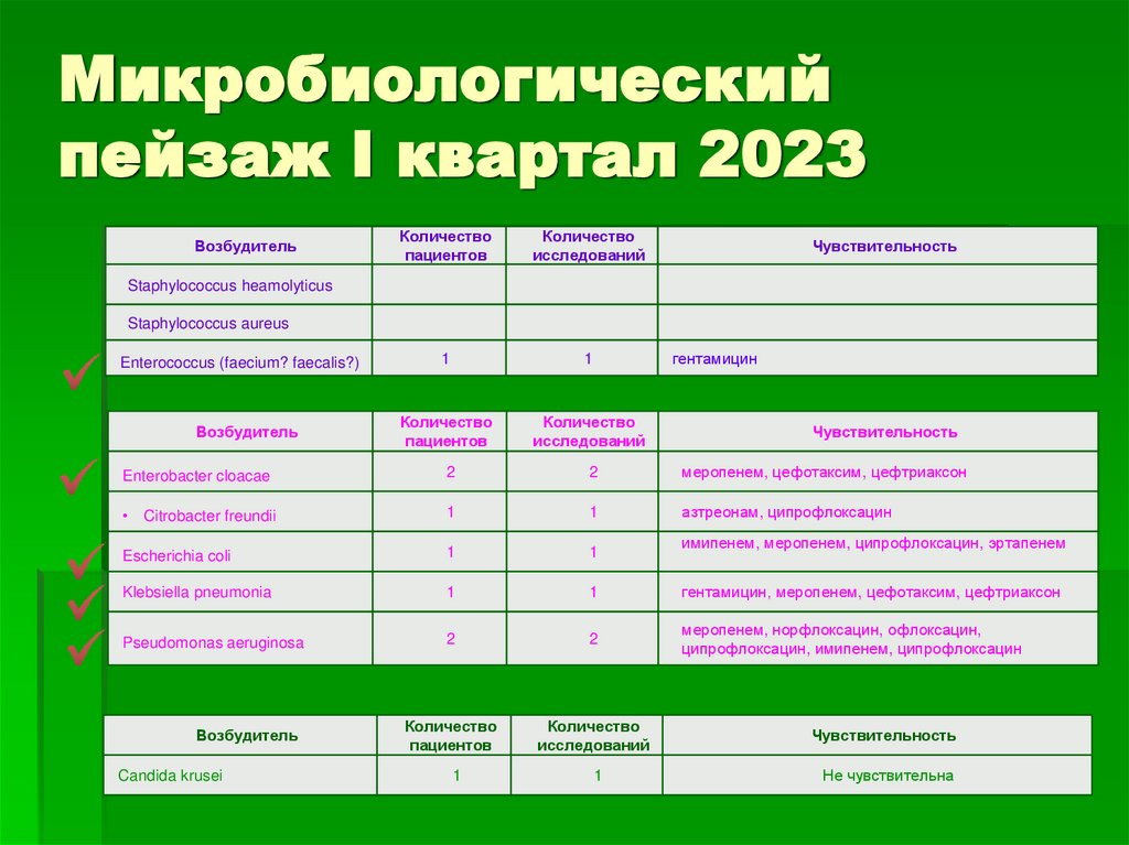 Микробиологический мониторинг презентация