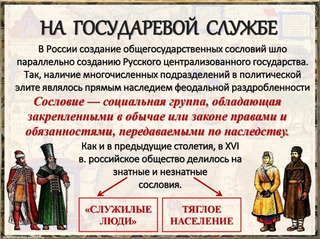 Русские сословия. Общество 16 века. Служилые люди права и обязанности. Государевы служилые люди. Российское общество в 16 веке служилые.