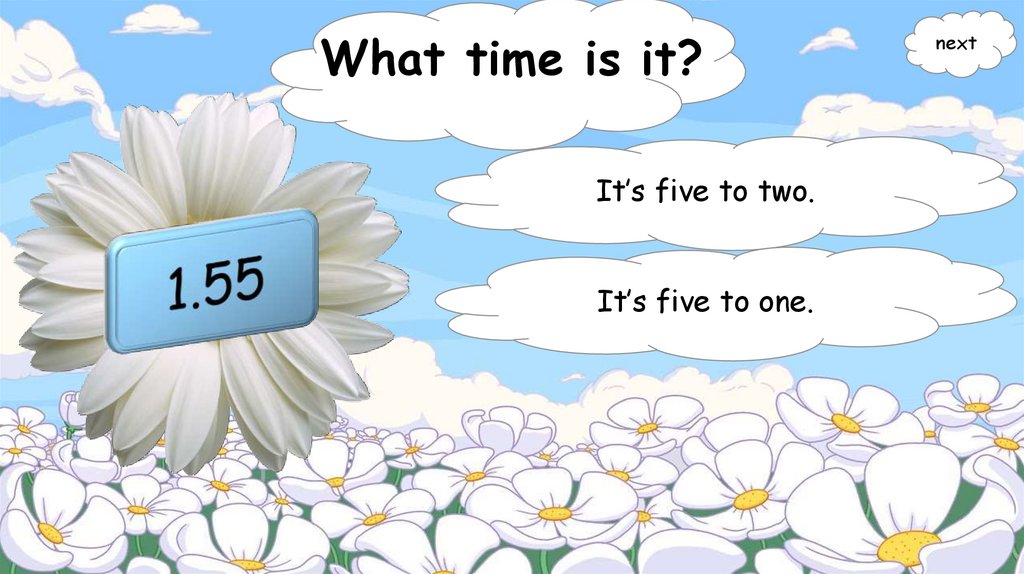 What time is it? (game) online presentation