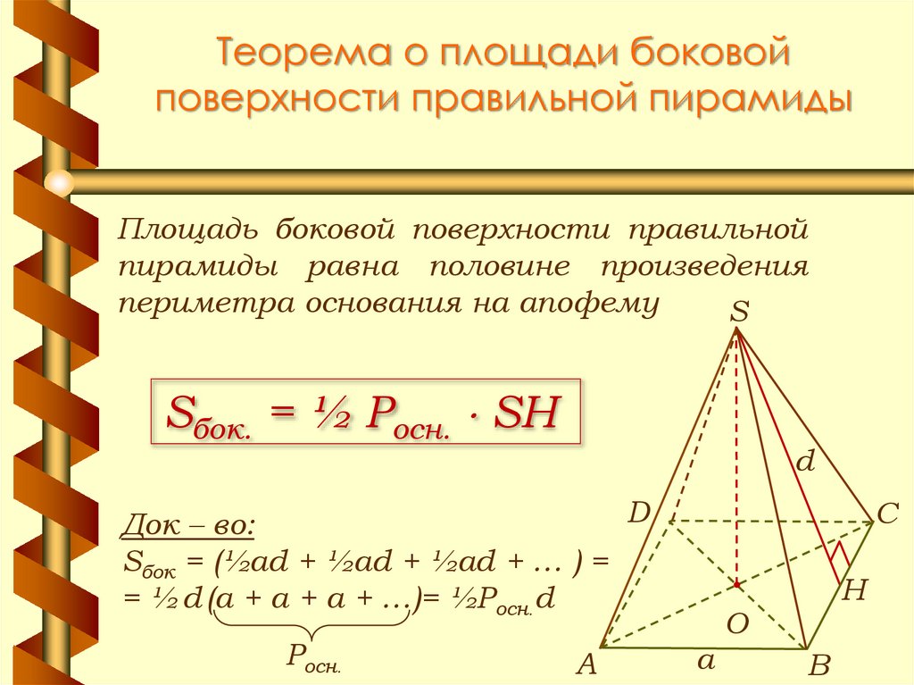 Правильная пирамида найти