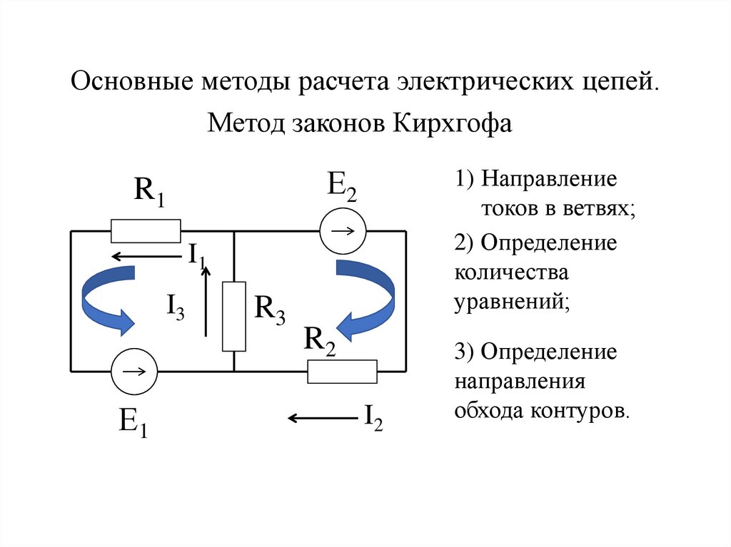 Методы расчета электрических цепей