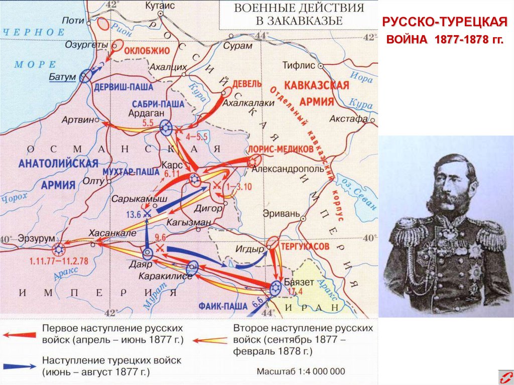 1877 1878 мир. Военные действия в Закавказье 1877 1878.