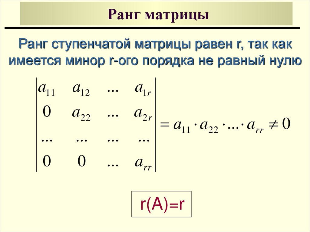 Ступенчатый вид матрицы. Как считается ранг матрицы. Ступенчатая матрица ранг матрицы. Как определить ранг ступенчатой матрицы. Как пишется ранг матрицы.