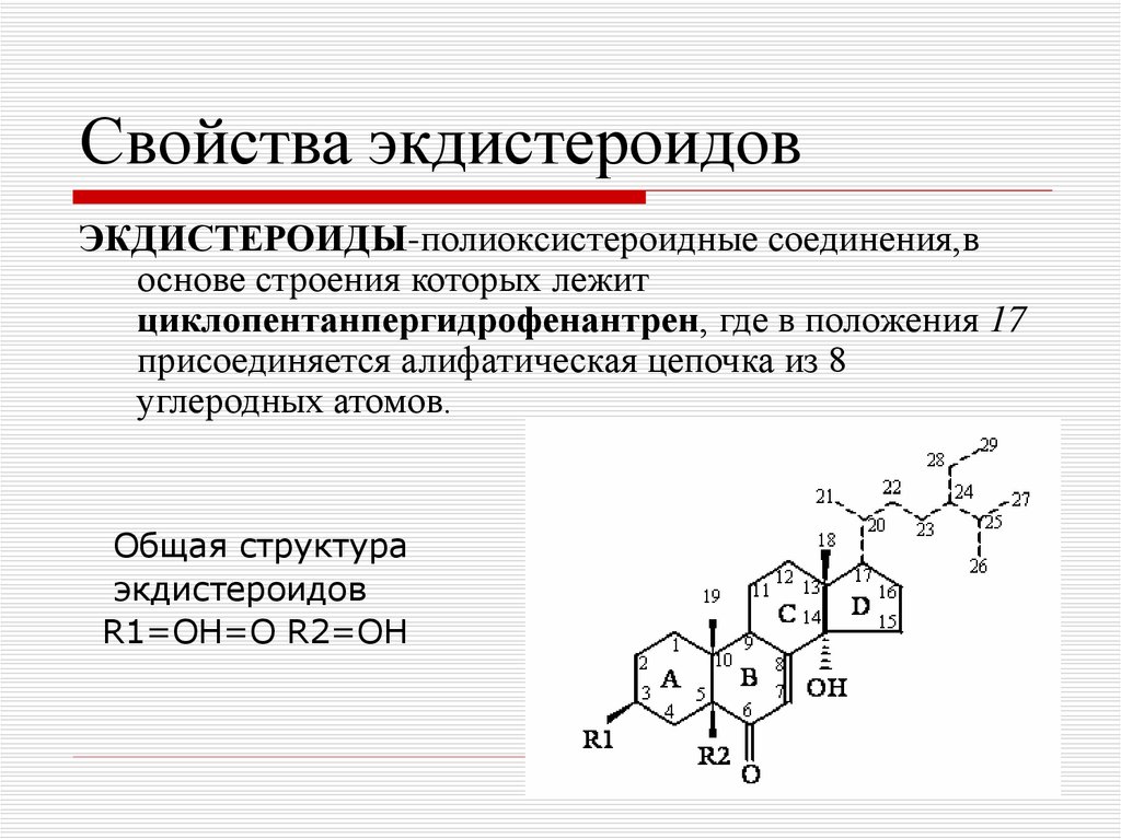 Свойства экдистероидов