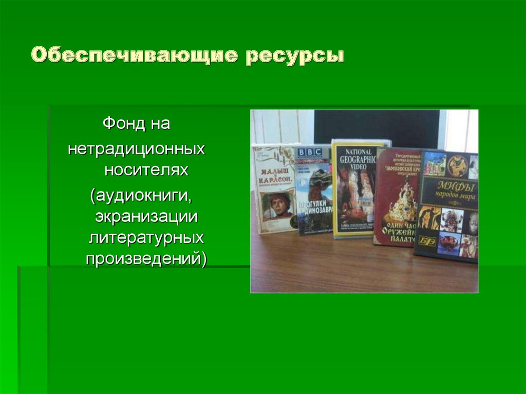 Обеспечивающие ресурсы