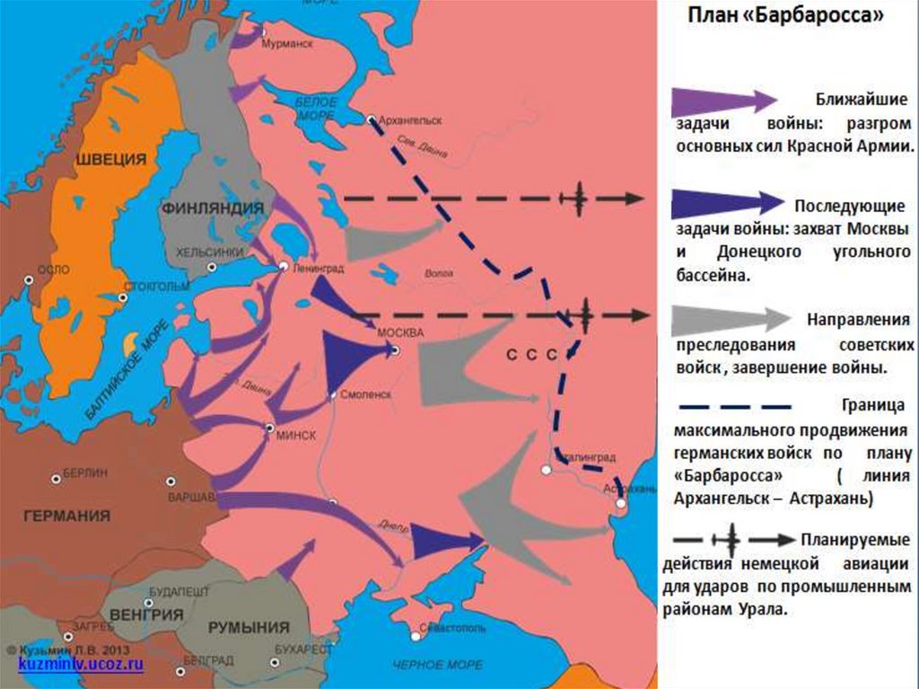 Нападение германии на россию. Карта второй мировой войны план Барбаросса. Карта 2 мировой войны план Барбаросса. Карта плана Барбаросса 1941.