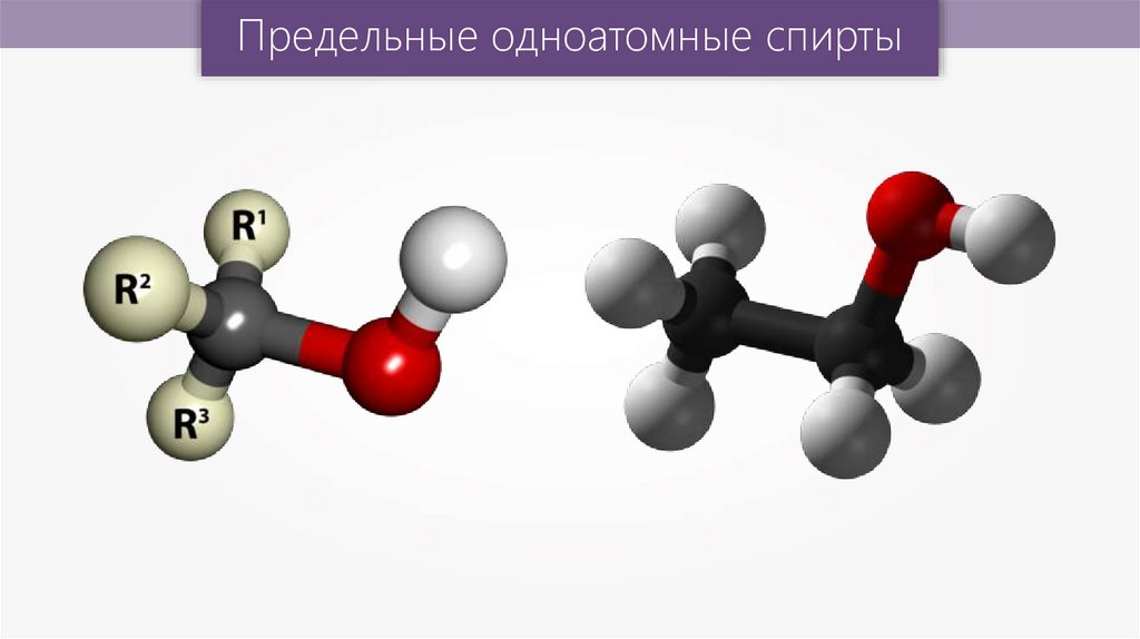 Предельные одноатомные спирты 10 класс презентация