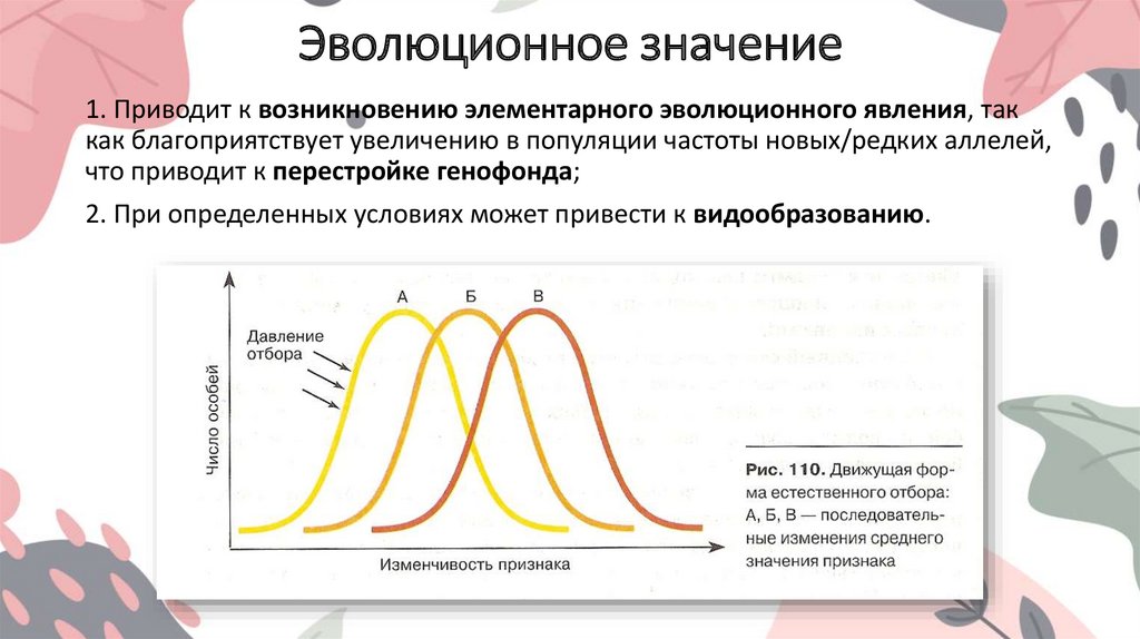 Движущий естественный отбор - презентация онлайн