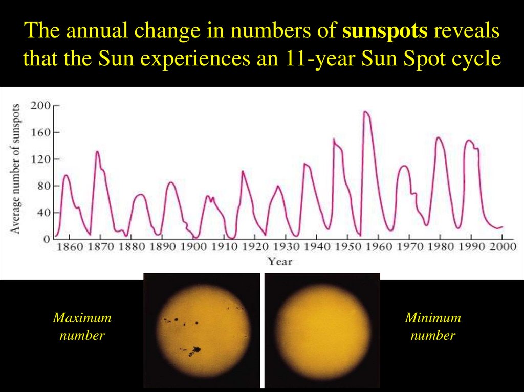 The movement of sunspots reveals that the Sun’s rotation takes about …