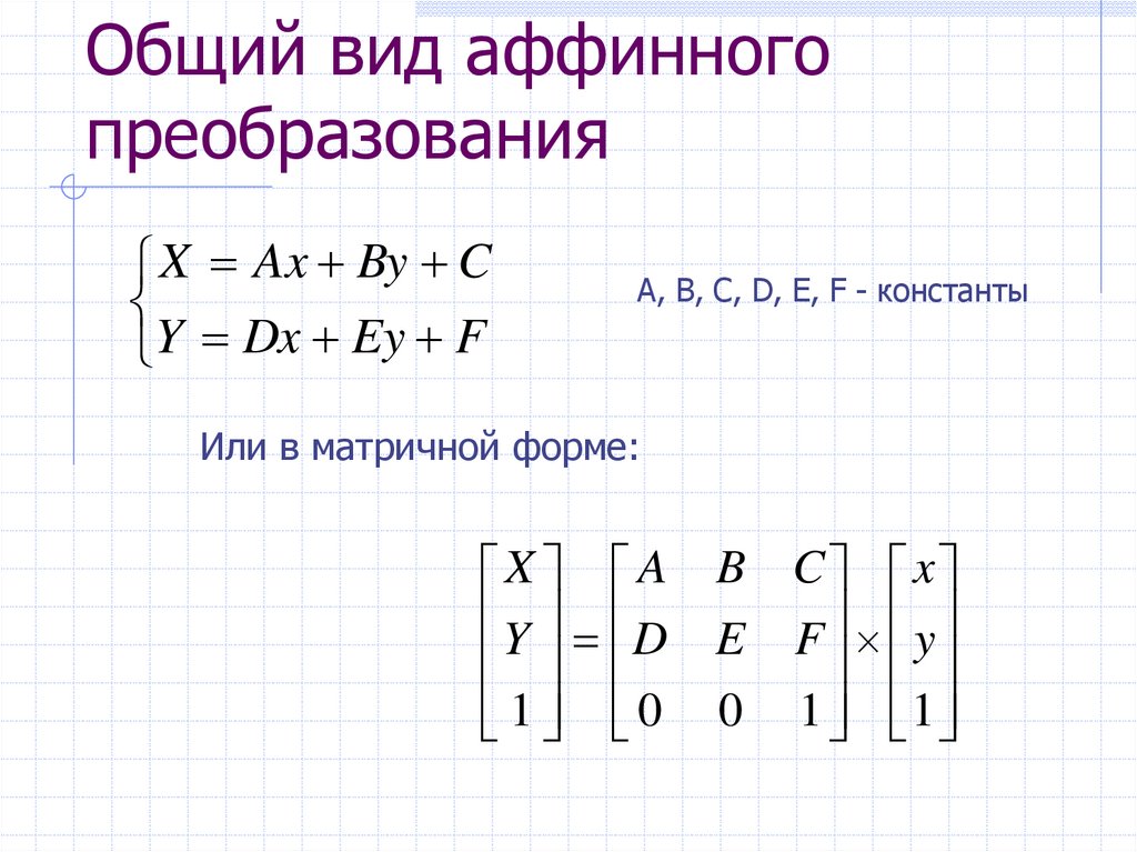 Аффинные преобразования изображений