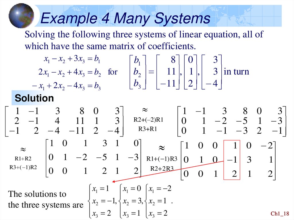 Example 4 Many Systems