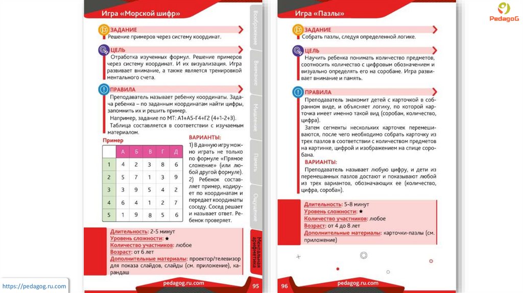 Сборник развивающих игр для детей от 4 до 16 лет - презентация онлайн