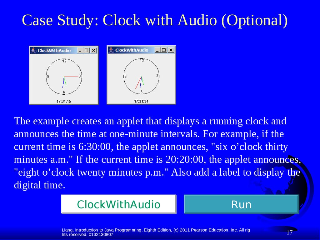 Case Study: Clock with Audio (Optional)