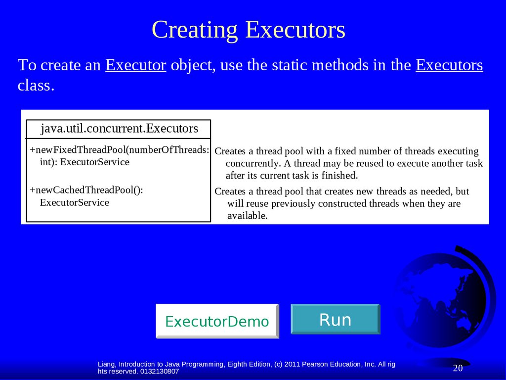 Creating Executors