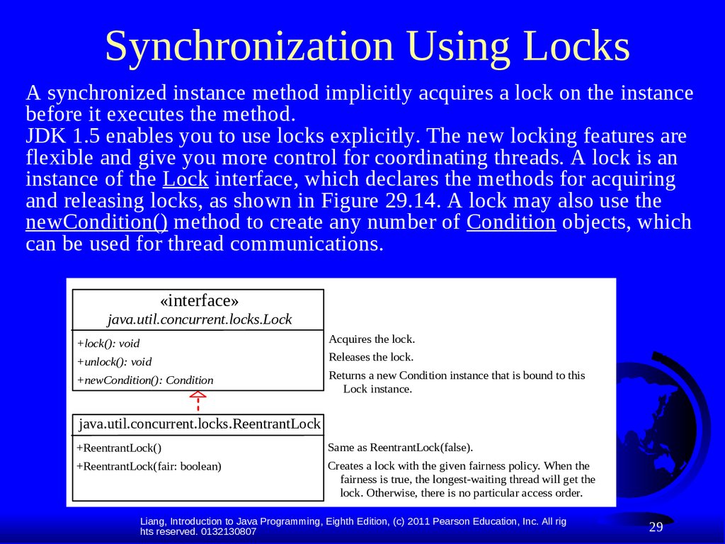 Synchronization Using Locks