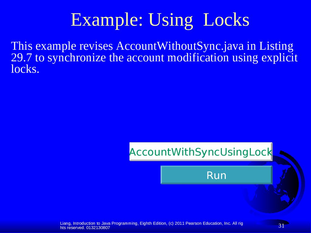 Example: Using Locks