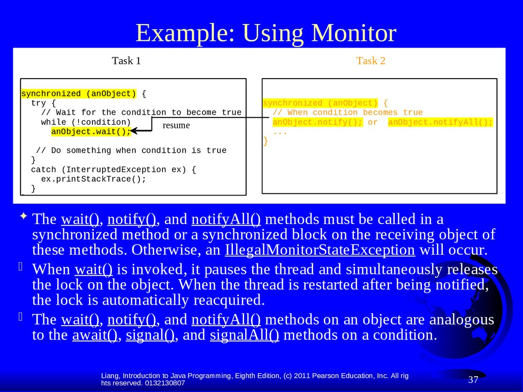 Example: Using Monitor