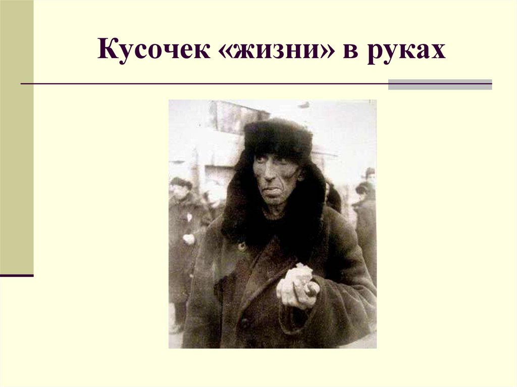 Кусочек «жизни» в руках