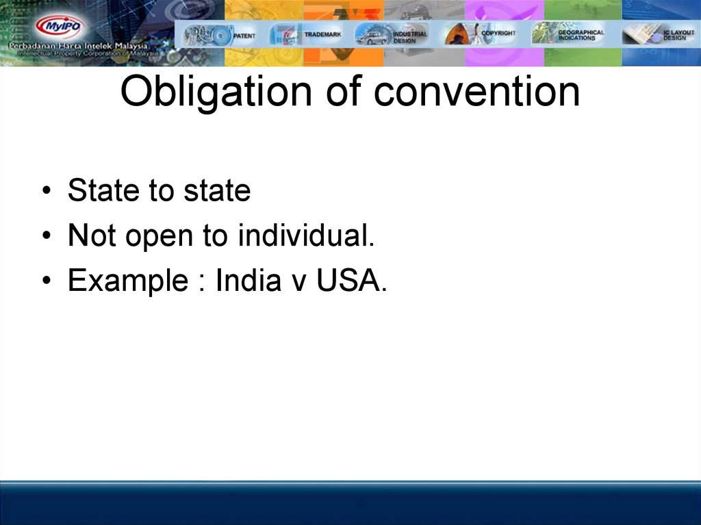 Obligation of convention